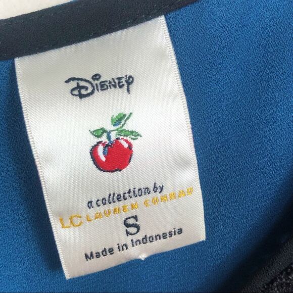 Disney by Lauren Conrad Teal Blue Peter Pan Collar Blouse Small Retro Twee - Picture 6 of 8